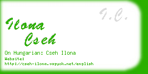 ilona cseh business card